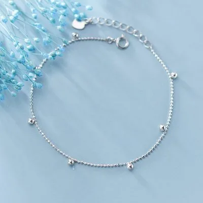 Lắc tay bạc nữ dạng hạt chuông tròn LILI_669664_6