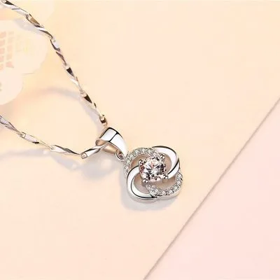 Mặt dây chuyền bạc nữ đính đá CZ cỏ 4 lá LILI_426865_3