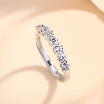 Nhẫn bạc nữ đính đá CZ tròn cao cấp True Love LILI_262573_2
