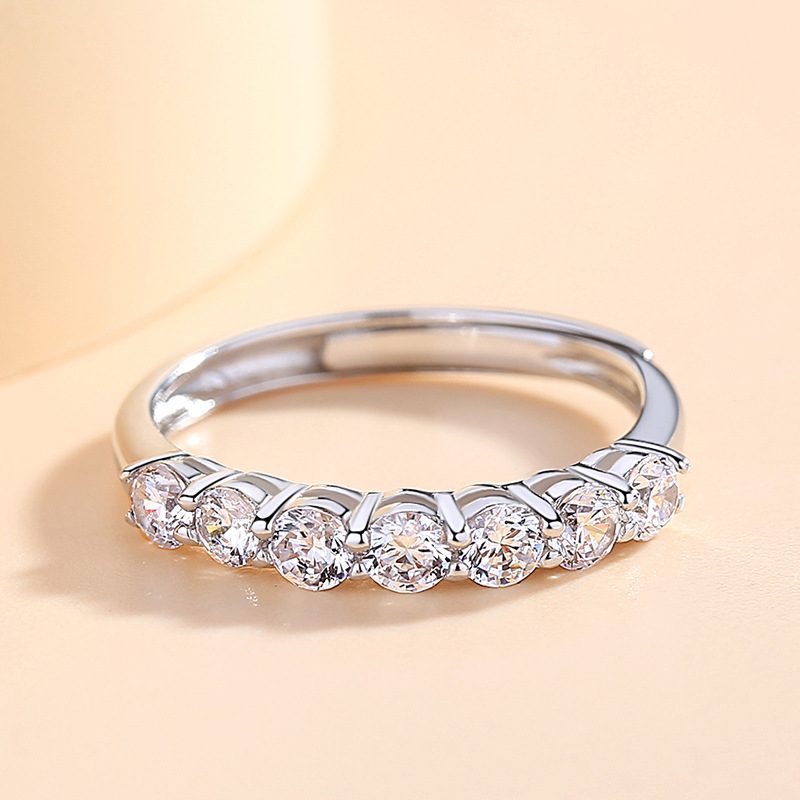 Nhẫn bạc nữ đính đá CZ tròn cao cấp True Love LILI_262573_3