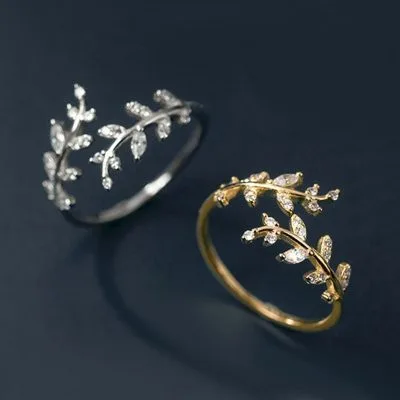 Nhẫn bạc nữ đính đá CZ vòng nguyệt quế LILI_642935_11