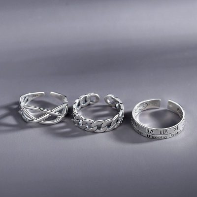 Bộ nhẫn bạc nữ nam thời trang cao cấp Manfred LILI_938144_10