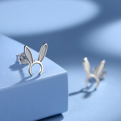 Bông tai bạc nữ hình tai thỏ Bunny Style LILI_544555_3