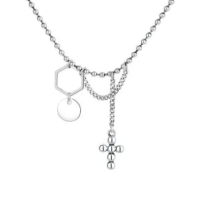 Dây chuyền Choker bạc nữ dạng hạt tròn Leonard LILI_968748_5