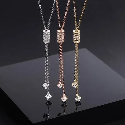 Dây chuyền bạc nữ đính đá CZ dạng nút thắt độc đáo LILI_947614_2