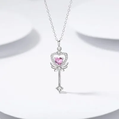Dây chuyền bạc nữ đính đá CZ hình cây gậy phép thuật LILI_228751_1