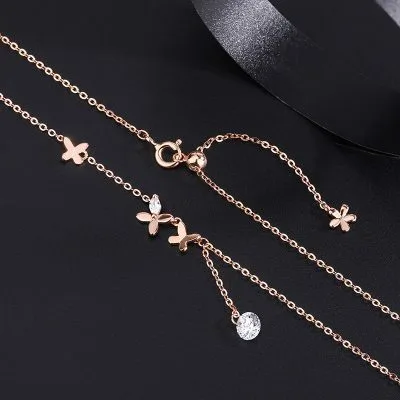 Dây chuyền bạc nữ đính pha lê CZ bướm xinh LILI_668226_1