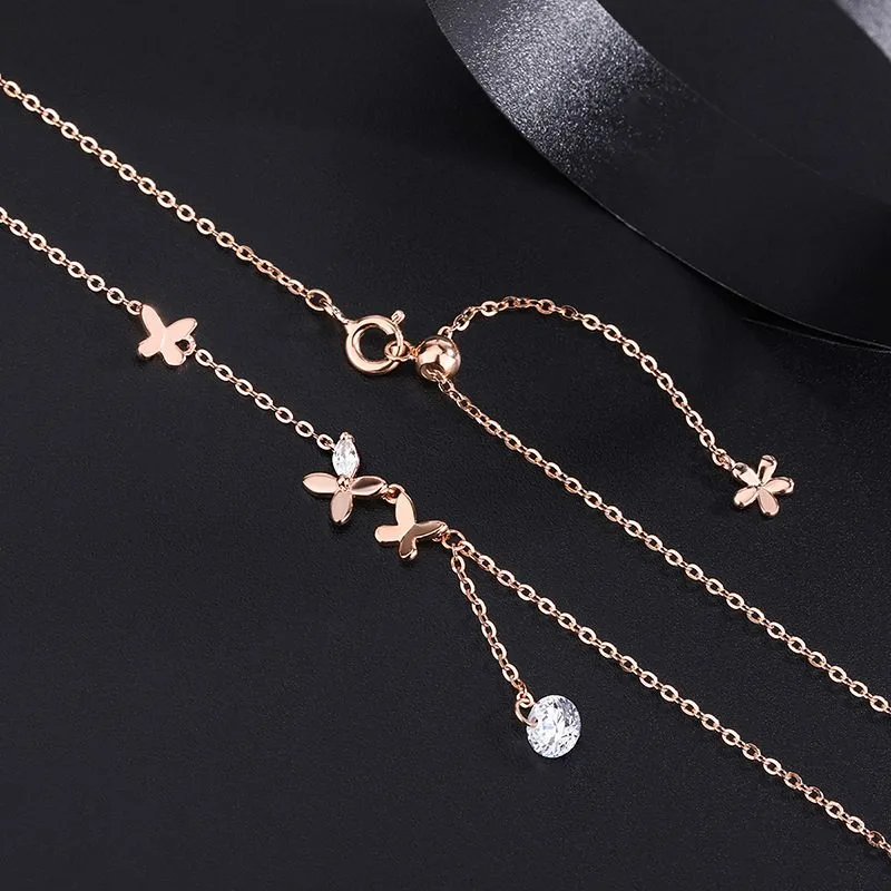 Dây chuyền bạc nữ đính pha lê CZ bướm xinh LILI_668226_1