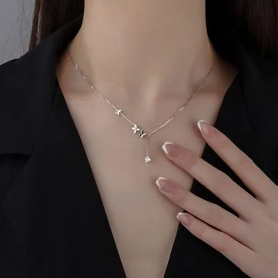Dây chuyền bạc nữ đính pha lê CZ bướm xinh LILI_668226_8