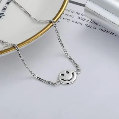Dây chuyền bạc nữ hình mặt cười Wilfred LILI_683921_1