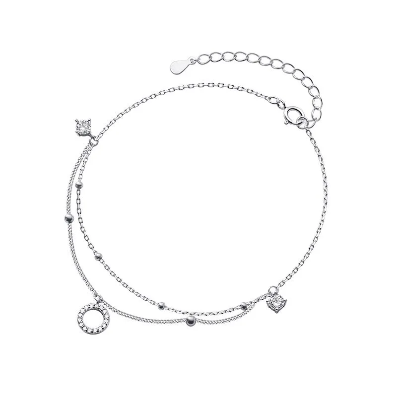 Lắc chân bạc nữ 2 tầng cao cấp Eirlys LILI_919288_5