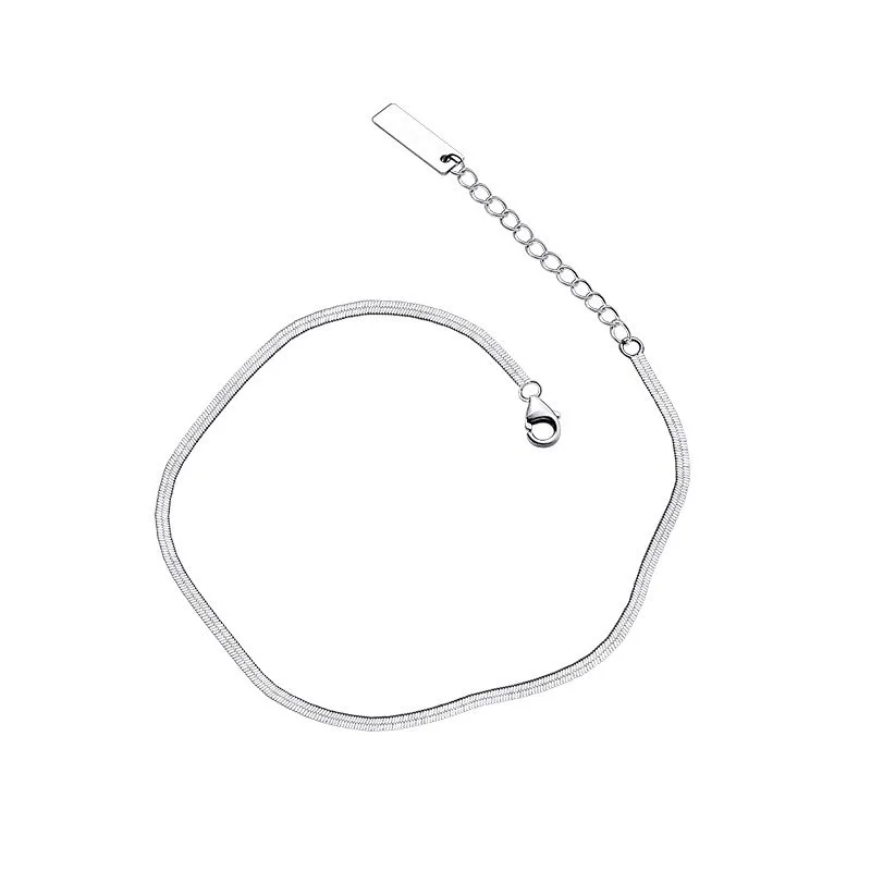 Lắc Chân Bạc Nữ Dạng Mì Dẹt LILI 227973 5