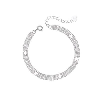 Lắc tay bạc nữ dạng hạt dẹt ngôi sao Drusilla LILI_325519_5
