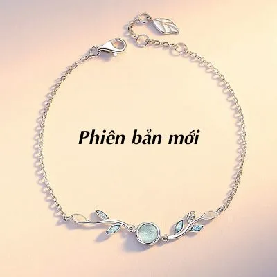 Lắc Tay Bạc Nữ đính đá CZ Hình Cành Lộc Non LILI 247931 16