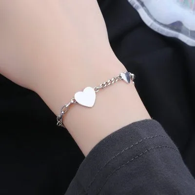 Lắc tay bạc nữ hình trái tim Mister Cutie LILI_785817_1