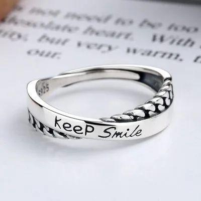 Nhẫn bạc nữ dạng vắt chéo Keep Smile LILI_737285_2