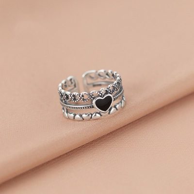 Nhẫn bạc nữ hình trái tim Esperanza LILI_852252_3