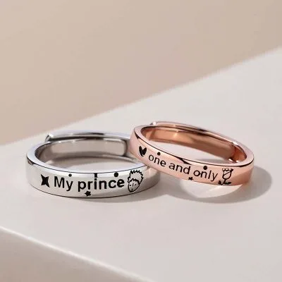Nhẫn đôi bạc trơn mạ vàng Christopher LILI_111368_1