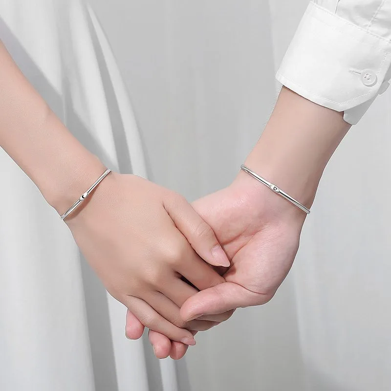 Vòng Tay Bạc Cặp đôi Tình Yêu Sun And Moon LILI 836993 3
