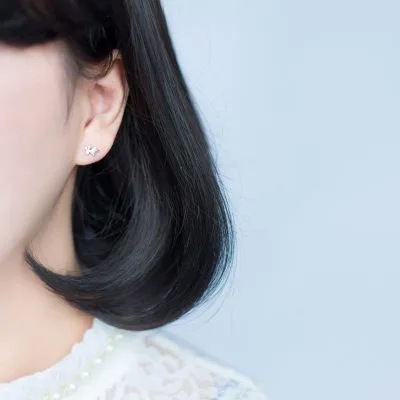 Bông Tai Bạc Nữ Cỡ Nhỏ Mini Hình Chú Tuần Lộc LILI 247537 3