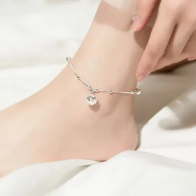 Lắc Chân Bạc Nữ Dạng Trơn Hình Chiếc Chuông Tròn Seward LILI 172229 4