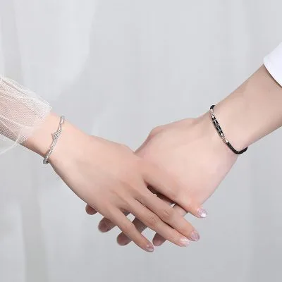 Lắc Tay Cặp đôi Bạc Hoàng Tử Công Chúa Charles LILI 464255 2