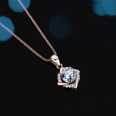 Mặt Dây Chuyền Bạc Nữ đính Kim Cương Moissanite Tròn Cách điệu LILI 413898 5