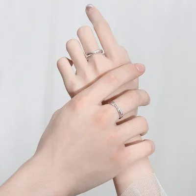 Nhẫn Cặp đôi Tình Yêu Bạc You Complete Me LILI 168264 2