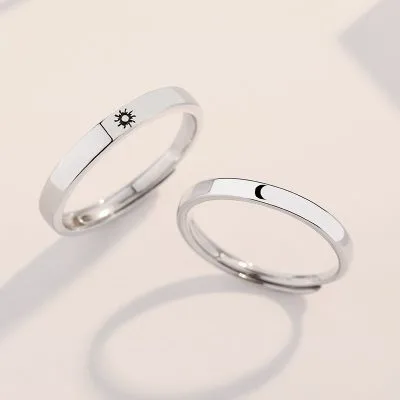 Nhẫn đôi Bạc Tình Yêu Ngày Và đêm Isidore LILI 313725 2
