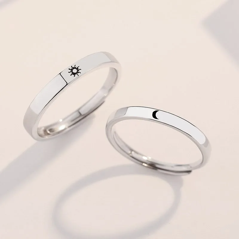 Nhẫn đôi Bạc Tình Yêu Ngày Và đêm Isidore LILI 313725 2