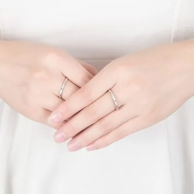 Nhẫn đôi Bạc Tình Yêu Ngày Và đêm Isidore LILI 313725 7