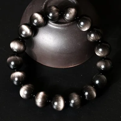 Vòng Tay đá Obsidian 7A Nữ Nam LILI 177539 4