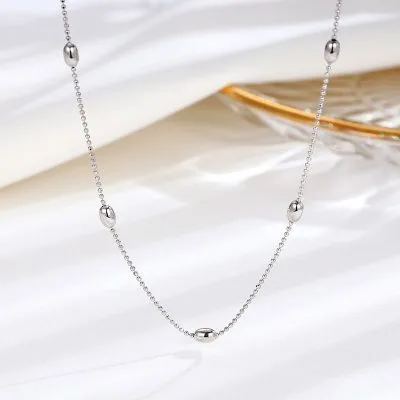 Dây Chuyền Bạc Nữ Chuỗi Hạt Tròn Maris LILI 327677 2