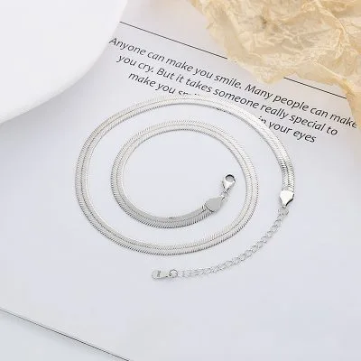 Dây Chuyền Bạc Nữ Dạng Mì Dẹt Euphemia LILI 932287 3