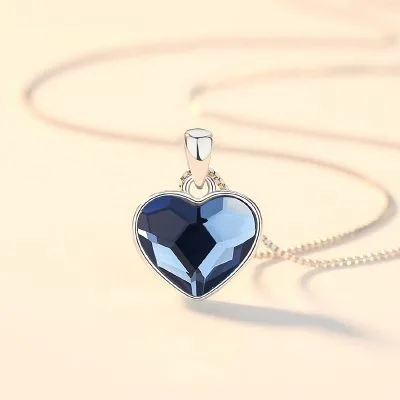 Dây Chuyền Bạc Nữ đính đá CZ Hình Trái Tim Heart Of The Sea LILI 413928 1