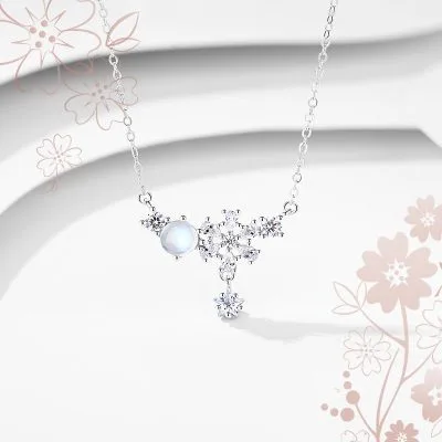Dây Chuyền Bạc Nữ đính Pha Lê Aurora Charmaine LILI 433691 1