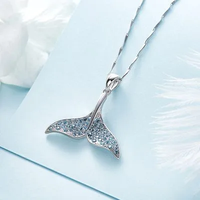 Dây Chuyền Bạc Nữ đính Pha Lê Swarovski Hình đuôi Cá Ceridwen LILI 361935 1