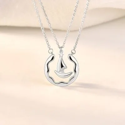 Dây Chuyền đôi Bạc Thuyền Và Biển LILI 586836 1