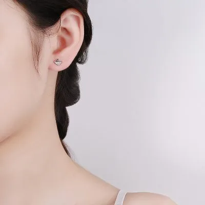 Khuyên Tai Bạc Nữ đính đá CZ Hình Con Thiên Nga LILI 599615 4