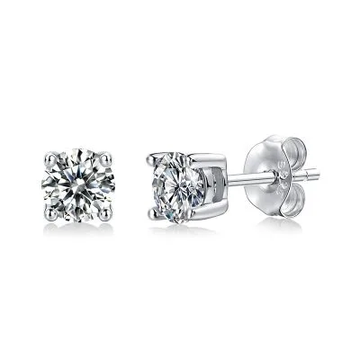 Khuyên Tai Bạc Nữ đính Kim Cương Moissanite Jerome LILI 871716 4