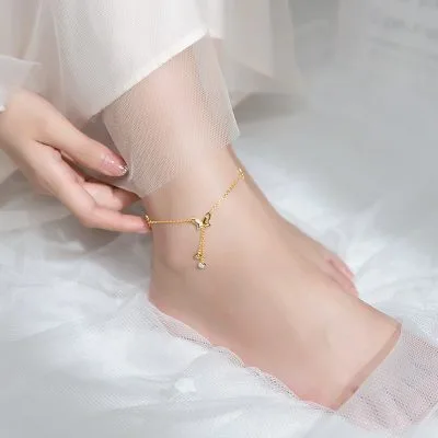 Lắc Chân Bạc Nữ đính đá CZ Hình Những Chú Bướm Xinh LILI 118391 1