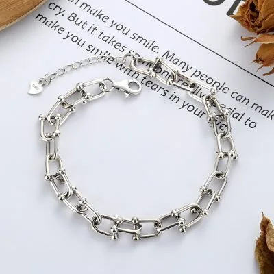 Lắc Tay Bạc Nữ Cá Tính Dạng Chuỗi Halcyon LILI 623414 1