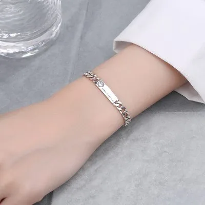 Lắc Tay Bạc Nữ Cá Tính Dạng Chuỗi Happy Every Day LILI 887869 3
