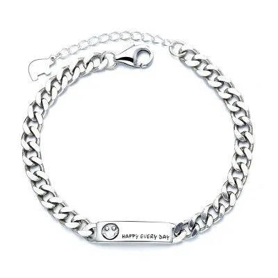 Lắc Tay Bạc Nữ Cá Tính Dạng Chuỗi Happy Every Day LILI 887869 4