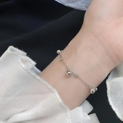 Lắc Tay Bạc Nữ Chuỗi Hạt Tròn Kiera LILI 858896 6