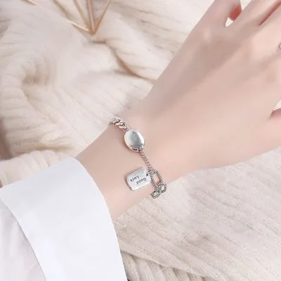 Lắc Tay Bạc Nữ Dạng Chuỗi Cách điệu Good Luck LILI 128668 4
