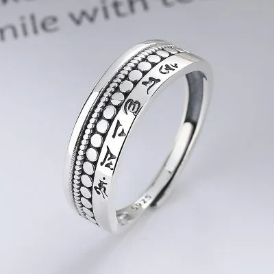 Nhẫn Bạc Nữ 6 Chữ Thần Chú Gerda LILI 758697 1