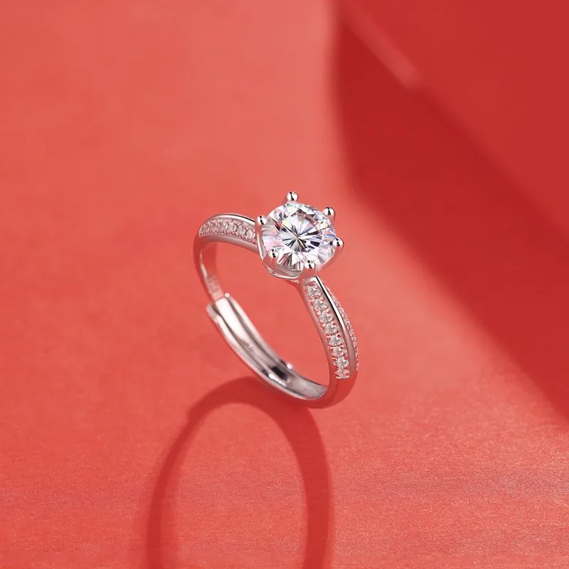 Nhẫn Bạc Nữ đính Kim Cương Moissanite Power LILI 563524 33