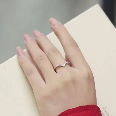 Nhẫn Bạc Nữ đính Kim Cương Moissanite Hình Trái Tim Cách điệu LILI 777289 4
