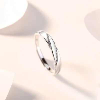 Nhẫn đôi Bạc đính đá CZ All Of Love LILI 614281 5